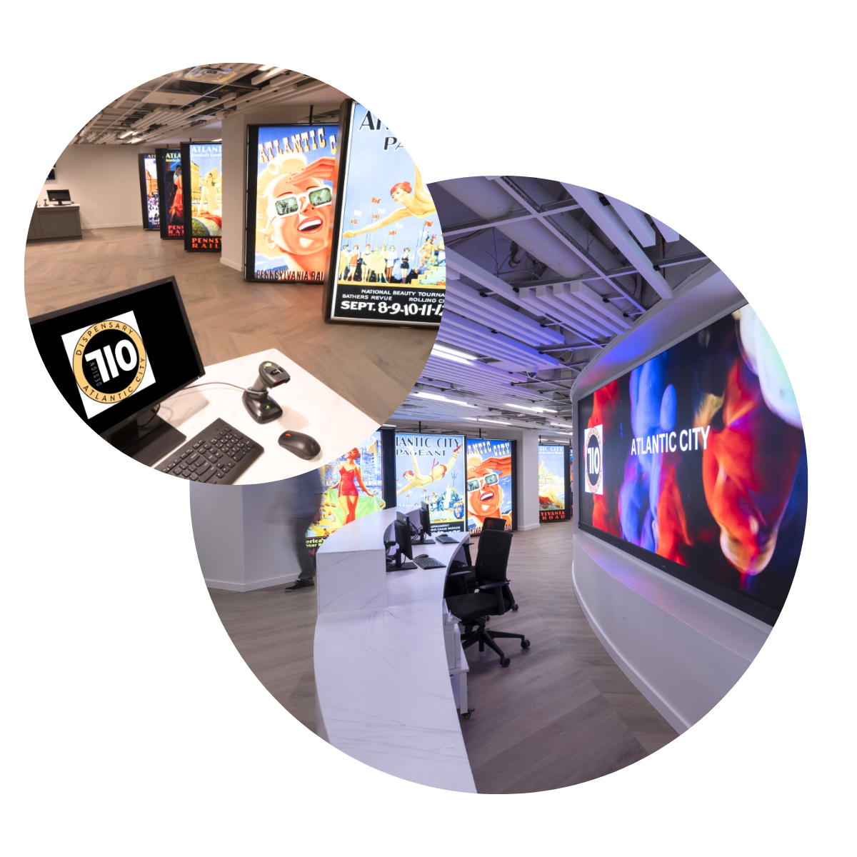 Digital signage in a retail store.